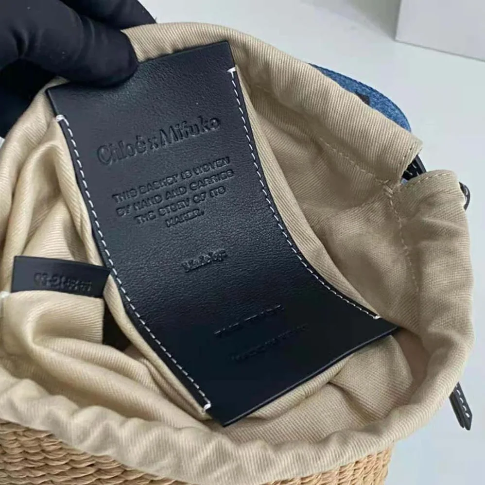 Chloe Small Woody Basket for Women in Navy