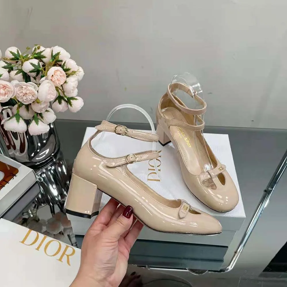 Dior Aime Dior Ballerina Pump Nude Patent Calfskin for Women