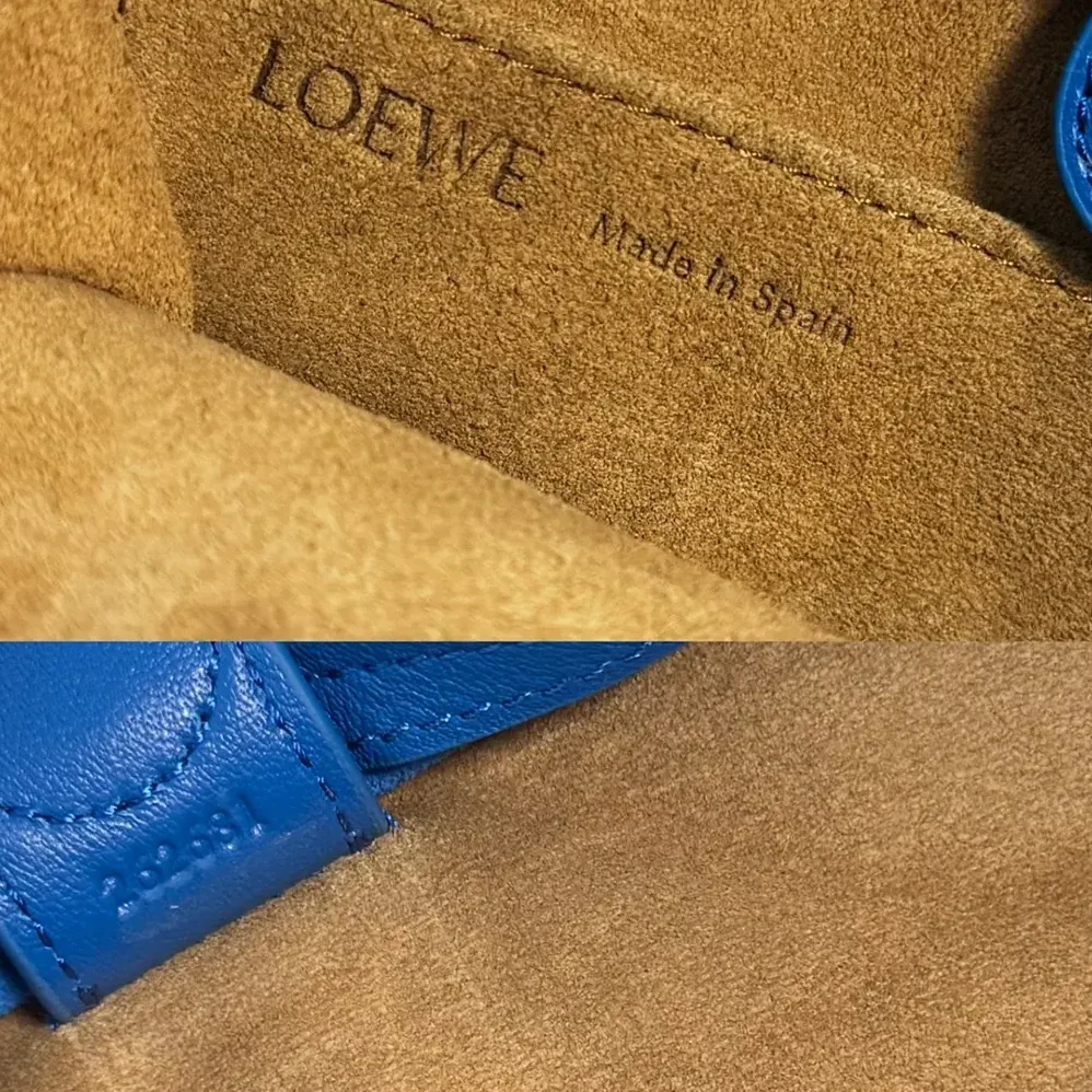 Loewe Small Amazona 180 Bag in Soft Calfskin for Women in Royal Azur