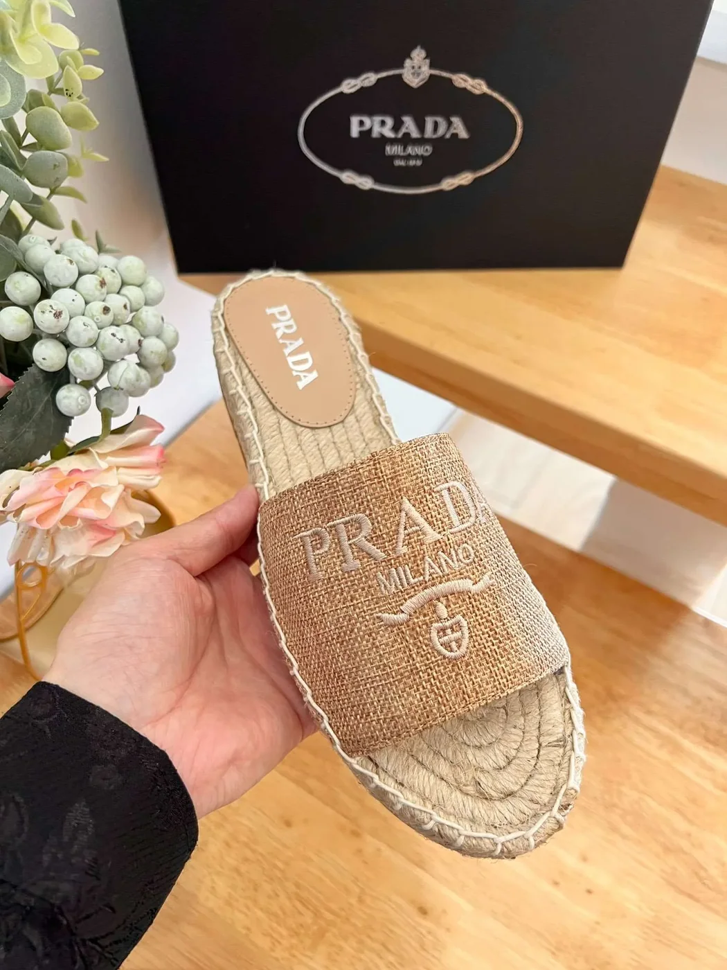 Prada Fabric Espadrilles Brown Prada Fabric Espadrilles Brown