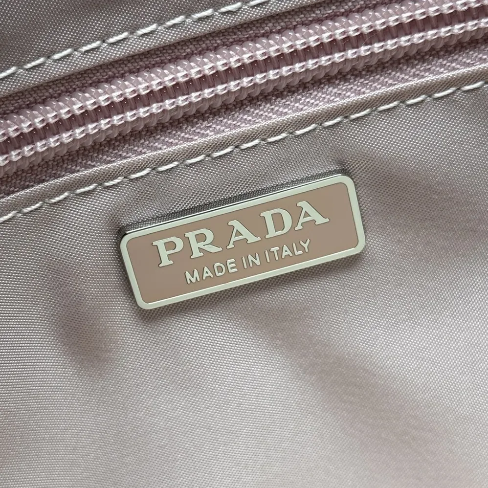 Prada Small Padded Re-Nylon Shoulder Bag for Women in Pink