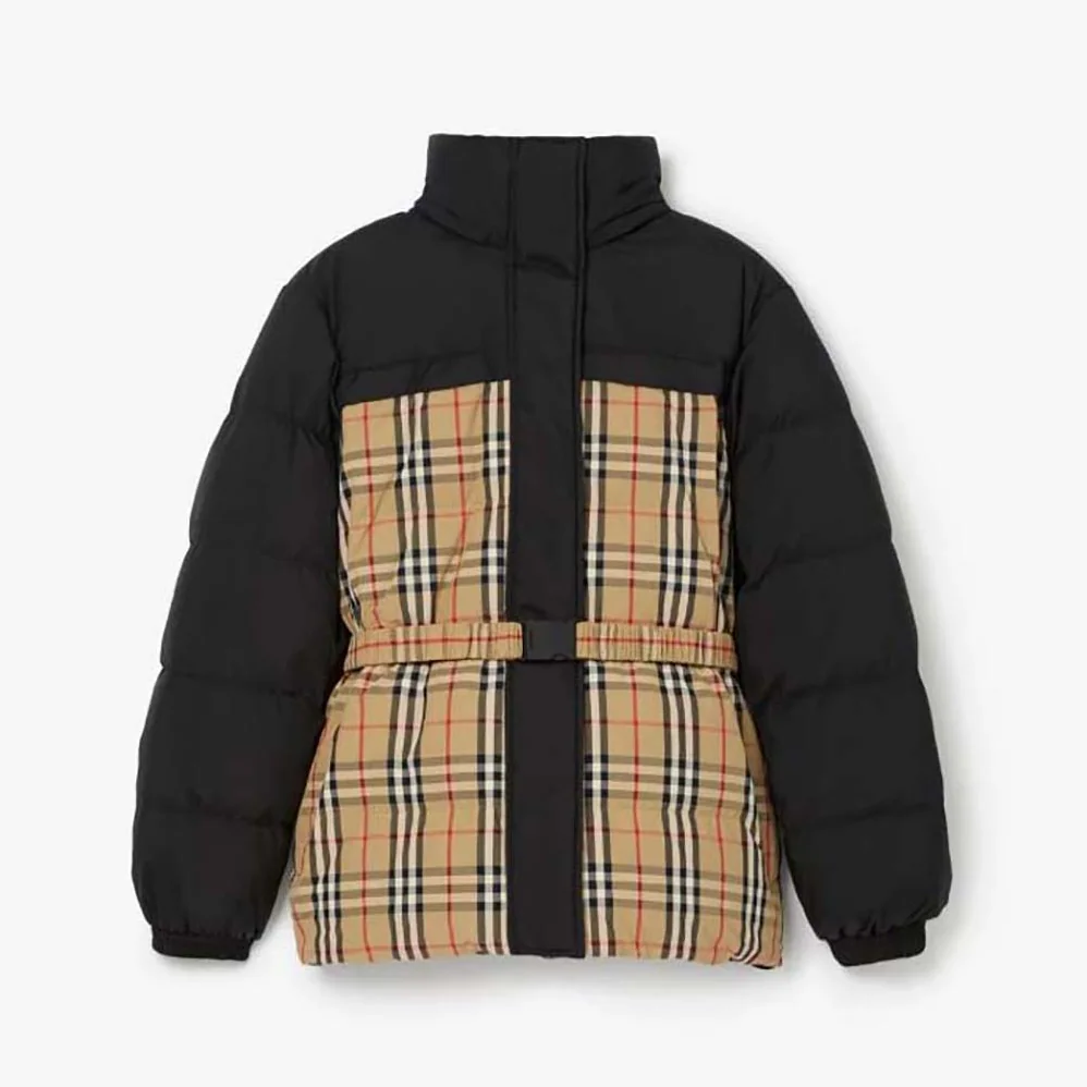 Burberry Reversible Down Puffer Jacket for Women in Black