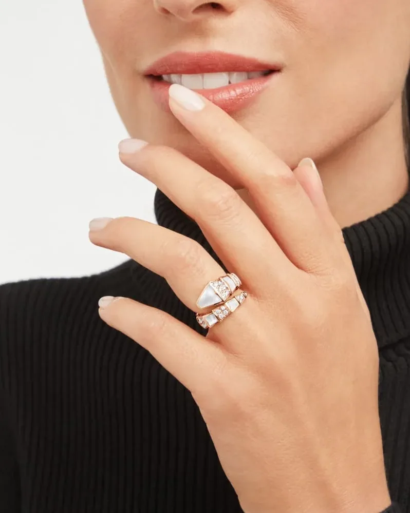 Bvlgari Serpenti Viper Ring Rose Gold Bvlgari Serpenti Viper Ring Rose Gold