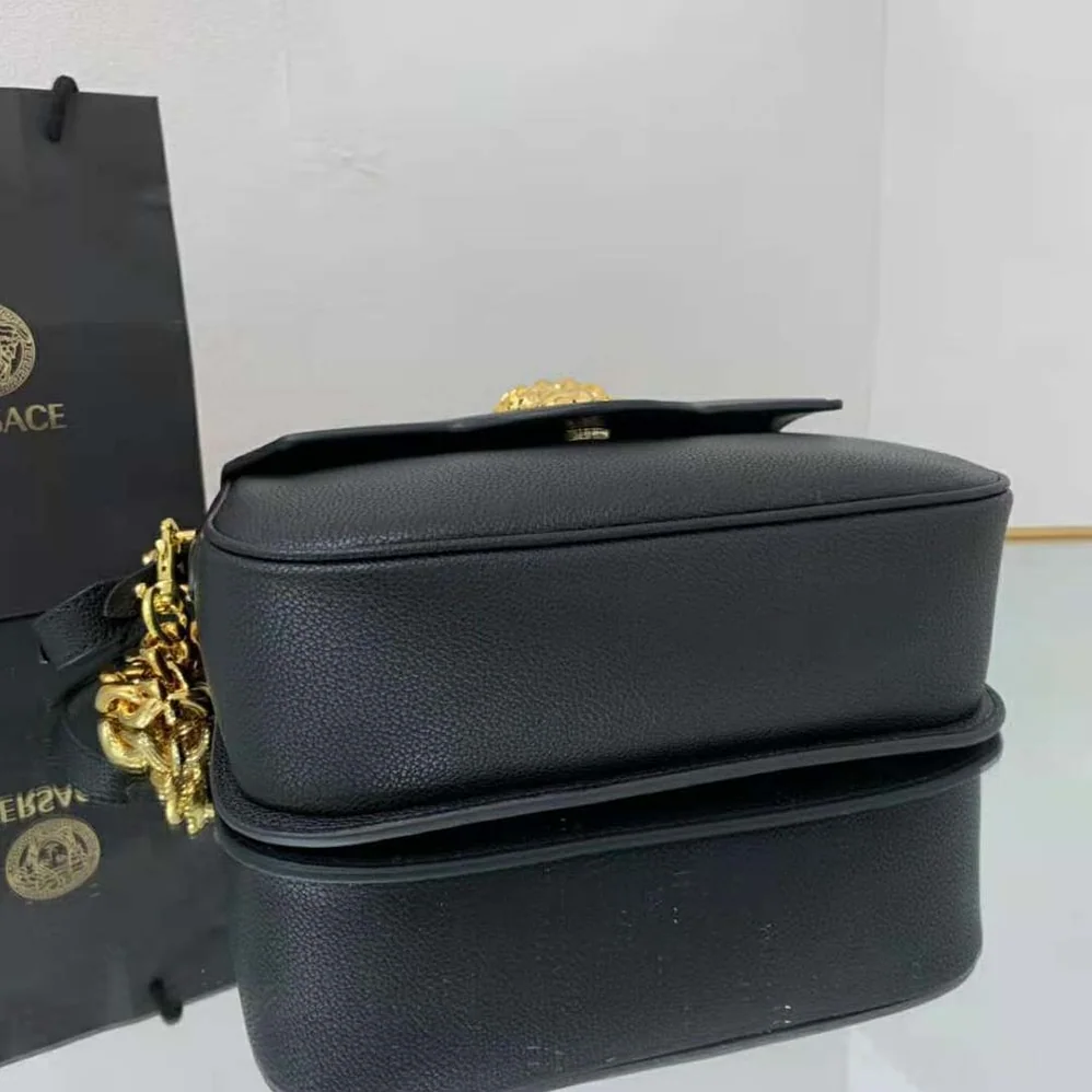 Versace La Medusa Shoulder Bag for Women in Black Versace La Medusa Shoulder Bag for Women in Black