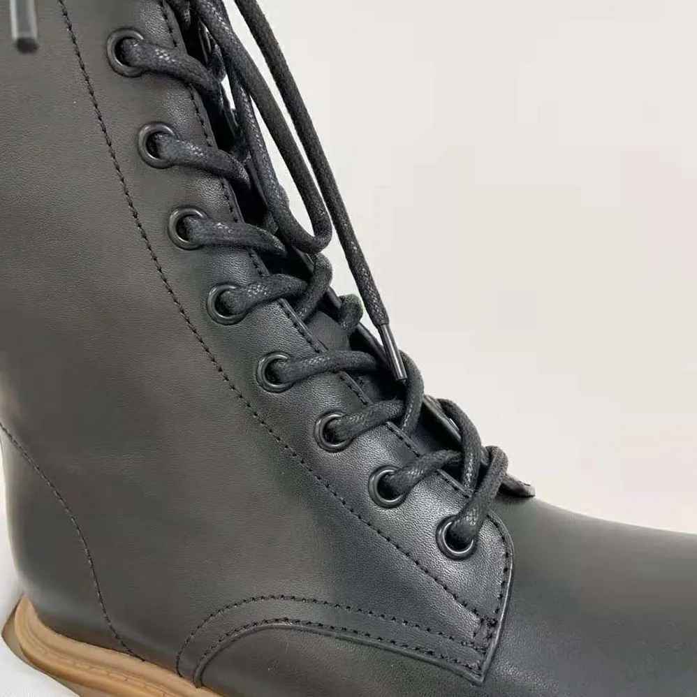 Loewe Combat Boot in Calfskin for Women in Black
