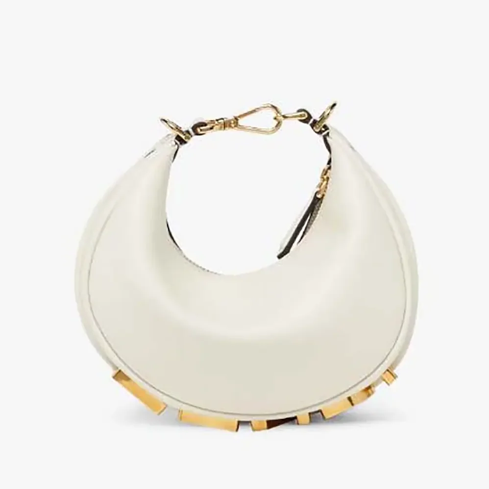 Fendi Fendigraphy Mini White Leather Mini bag for Women Fendi Fendigraphy Mini White Leather Mini bag for Women