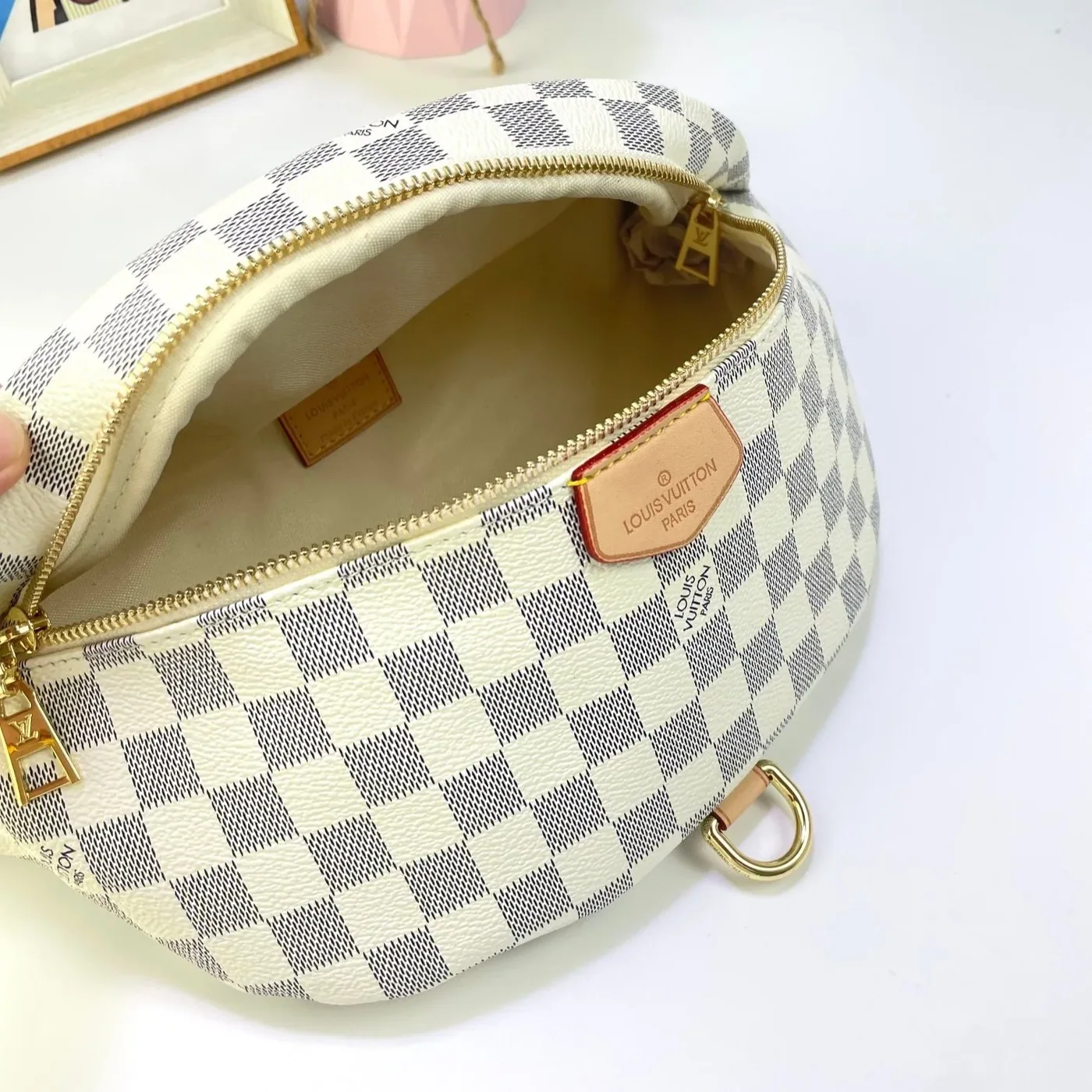 Louis Vuitton Bumbag in Damier Azur Gold Hardware