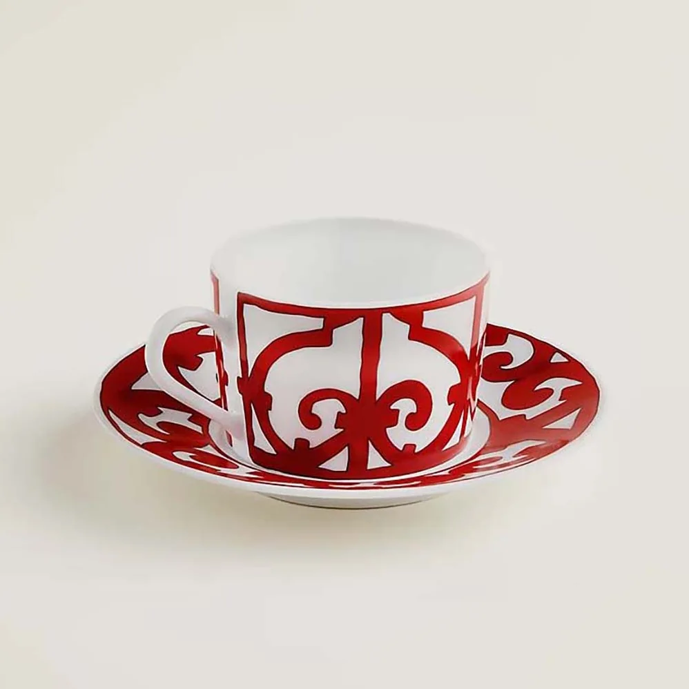 Hermes Balcon Du Guadalquivir Tea Cup and Saucer for Unisex