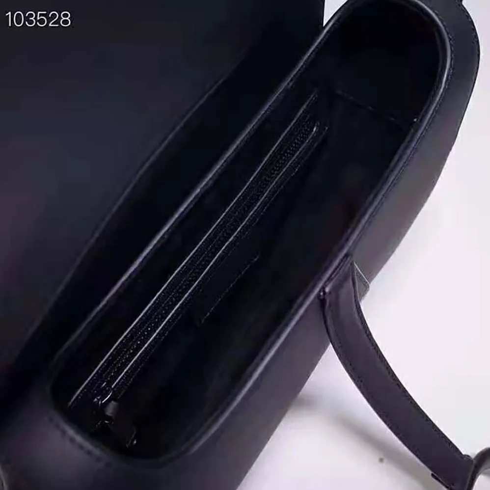 Dior Mini Saddle Bag Black Ultramatte Calfskin for Women