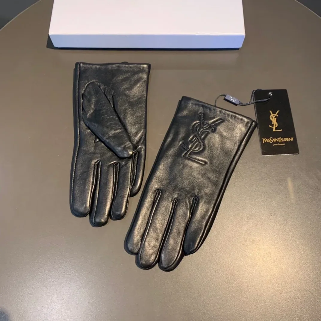 Saint Laurent Gloves In Black Saint Laurent Gloves In Black