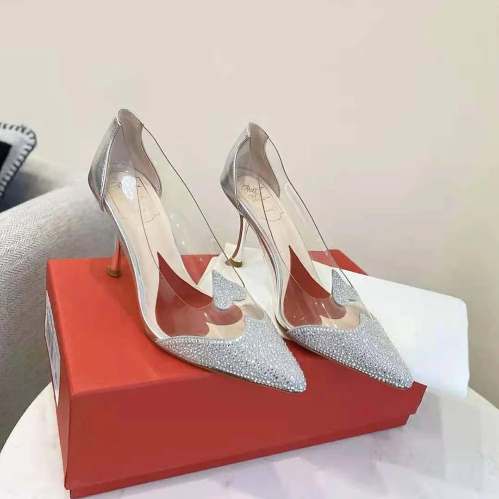 Roger Vivier I Love Vivier Crystal Pumps in PVC for Women Roger Vivier I Love Vivier Crystal Pumps in PVC for Women