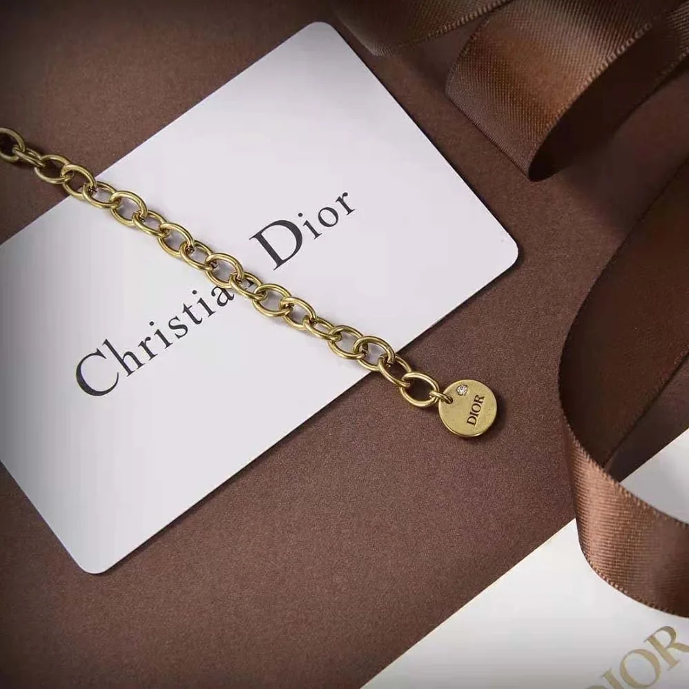 Dior J Adior Bracelet Antique Gold for Women in Finish Metal Dior J Adior Bracelet Antique Gold for Women in Finish Metal