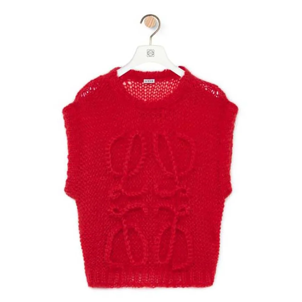 Loewe Anagram Vest in Mohair for Women Loewe Anagram Vest in Mohair for Women