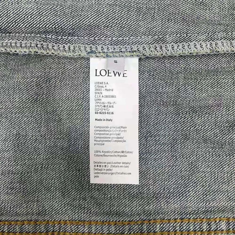 Loewe Anagram Jacket in Denim for Women Loewe Anagram Jacket in Denim for Women