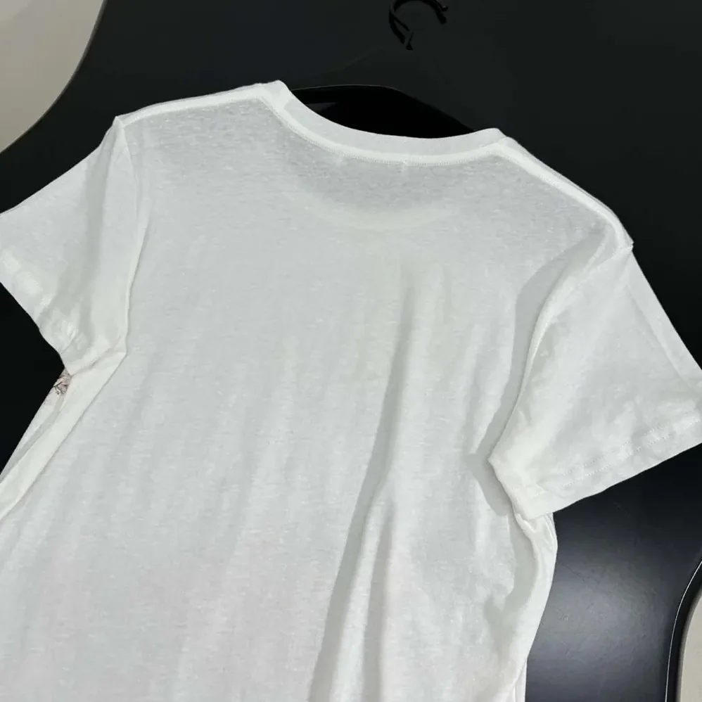 Dior T-Shirt White Cotton Jersey with Multicolor Dior Astral Flowers Motif for Men