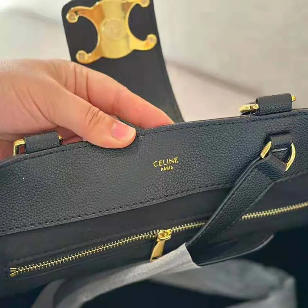 Celine Medium Appoline Bag in Supple Calfskin for Women in Black