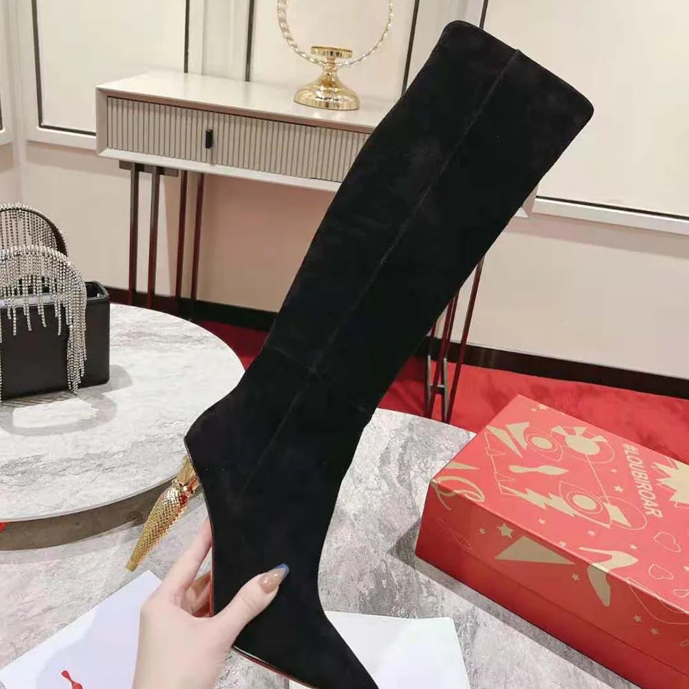 Christian Louboutin Lipbotta 100 mm Heel Height for Women in Black Christian Louboutin Lipbotta 100 mm Heel Height for Women in Black