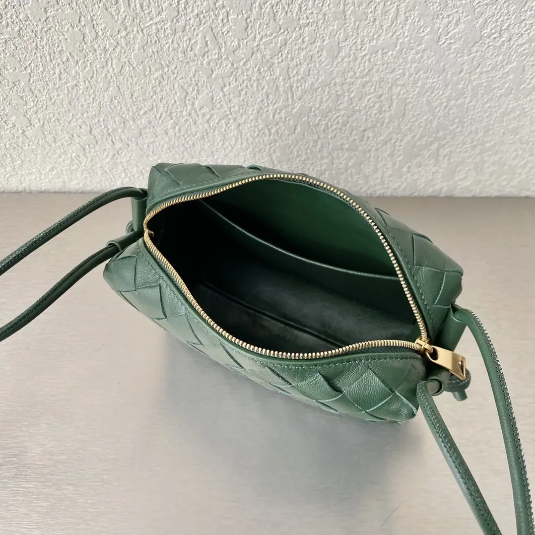 Bottega Veneta Mini Loop Camera Bag Dark Green Bottega Veneta Mini Loop Camera Bag Dark Green