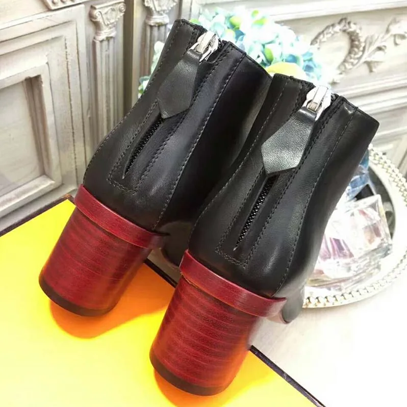 Hermes Shoes Riley Ankle Boot 60mm Heel Hight for Women in Black