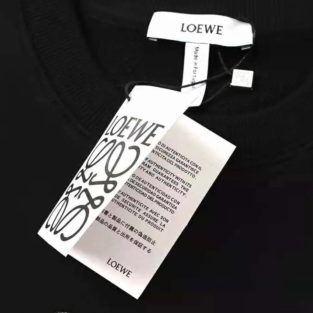 Loewe Anagram Sweatshirt in Cotton for Women in Black