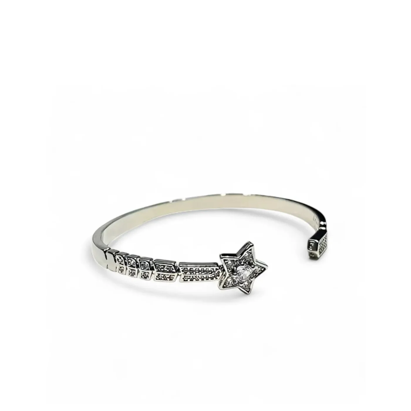 Comète Chevron Bracelet White Gold