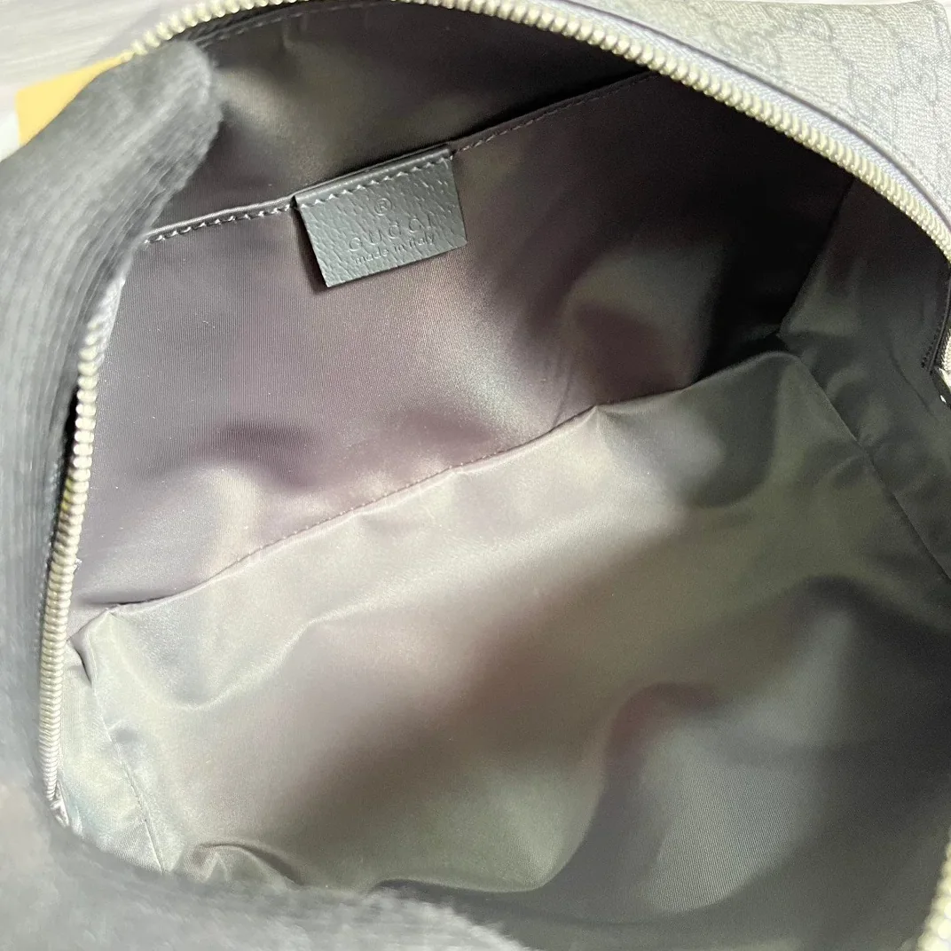 Gucci Ophidia GG Toiletry Case Supreme Canvas Grey /