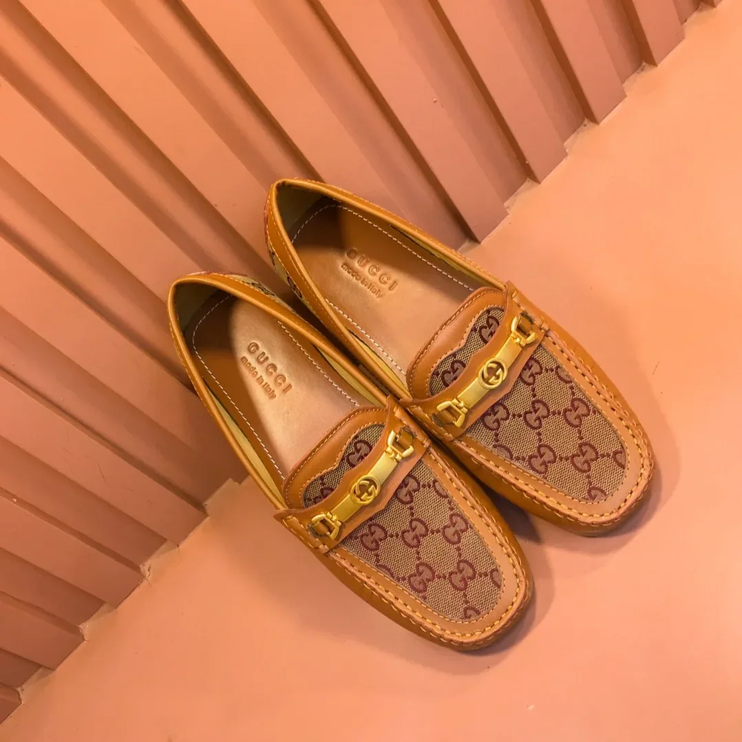 Gucci Loafer With Interlocking GG Horsebit In Brown for Men