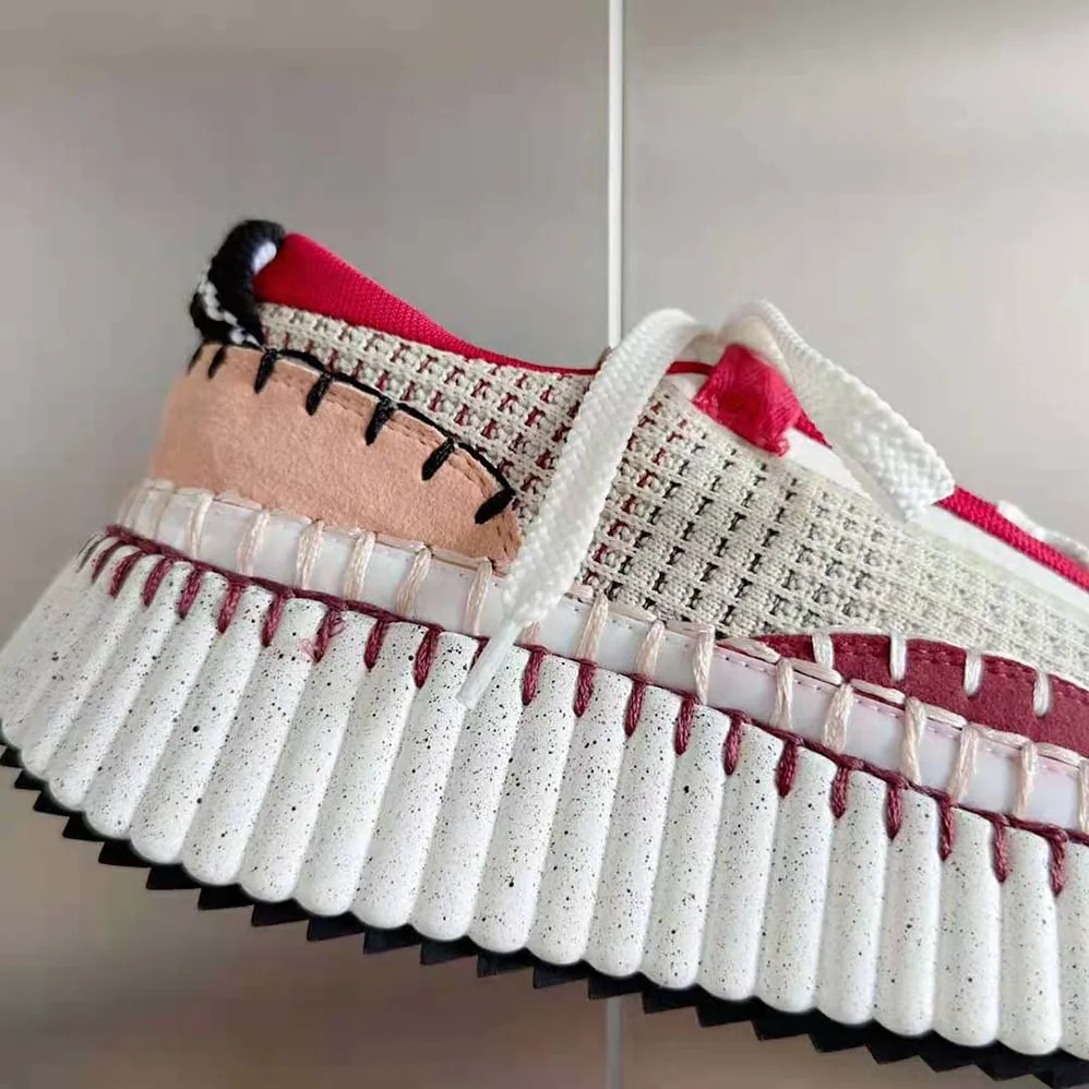 Chloe Nama Sneaker for Unisex in Red Chloe Nama Sneaker for Unisex in Red