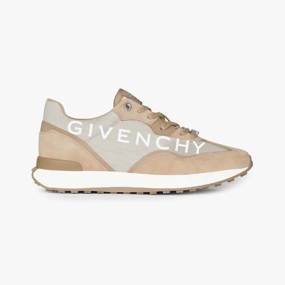 Givenchy GIV Runner Sneakers in Suede Leather and Nylon for Men in Beige Givenchy GIV Runner Sneakers in Suede Leather and Nylon for Men in Beige