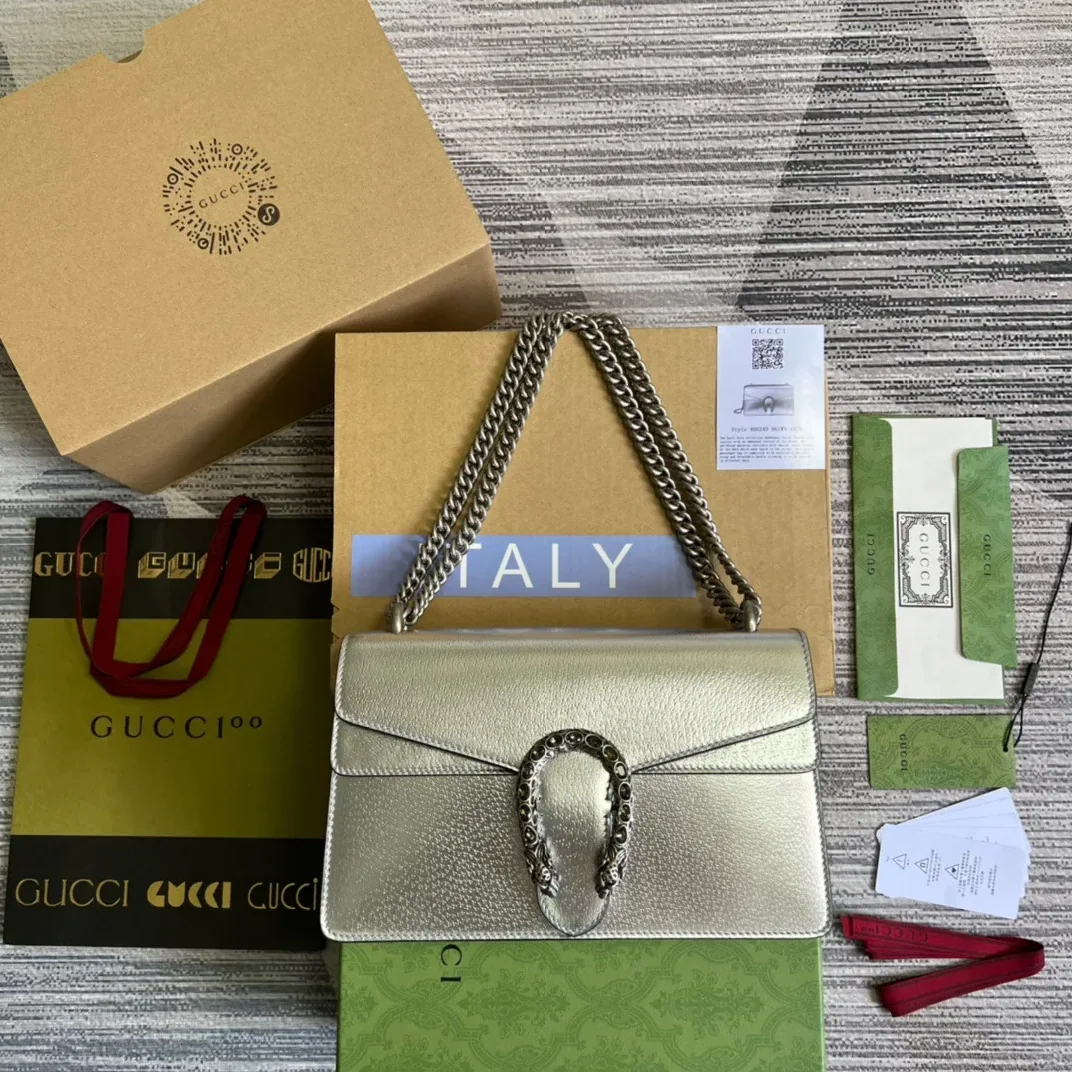 Gucci Dionysus Small Shoulder Bag in Silver Palladium Hardware Gucci Dionysus Small Shoulder Bag in Silver Palladium Hardware