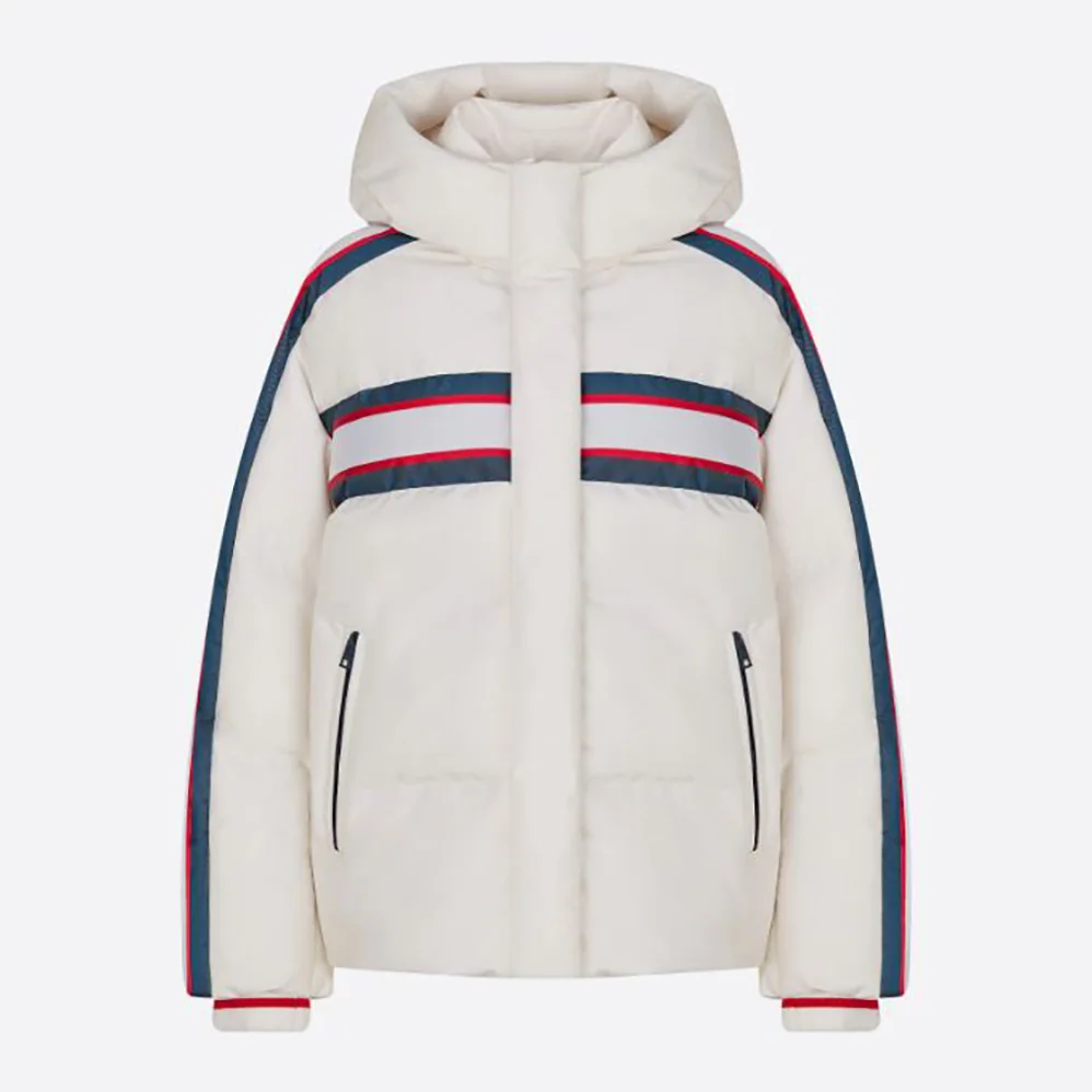 Dior Dioralps Hooded Down Jacket White Three for Women in Tone Dior Dioralps Hooded Down Jacket White Three for Women in Tone
