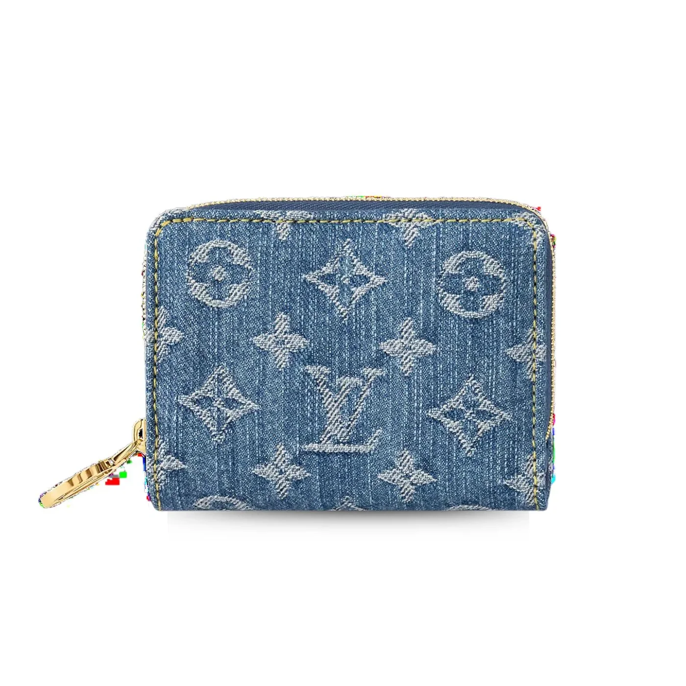 Louis Vuitton Lou Wallet Blue 4.5 Inches/