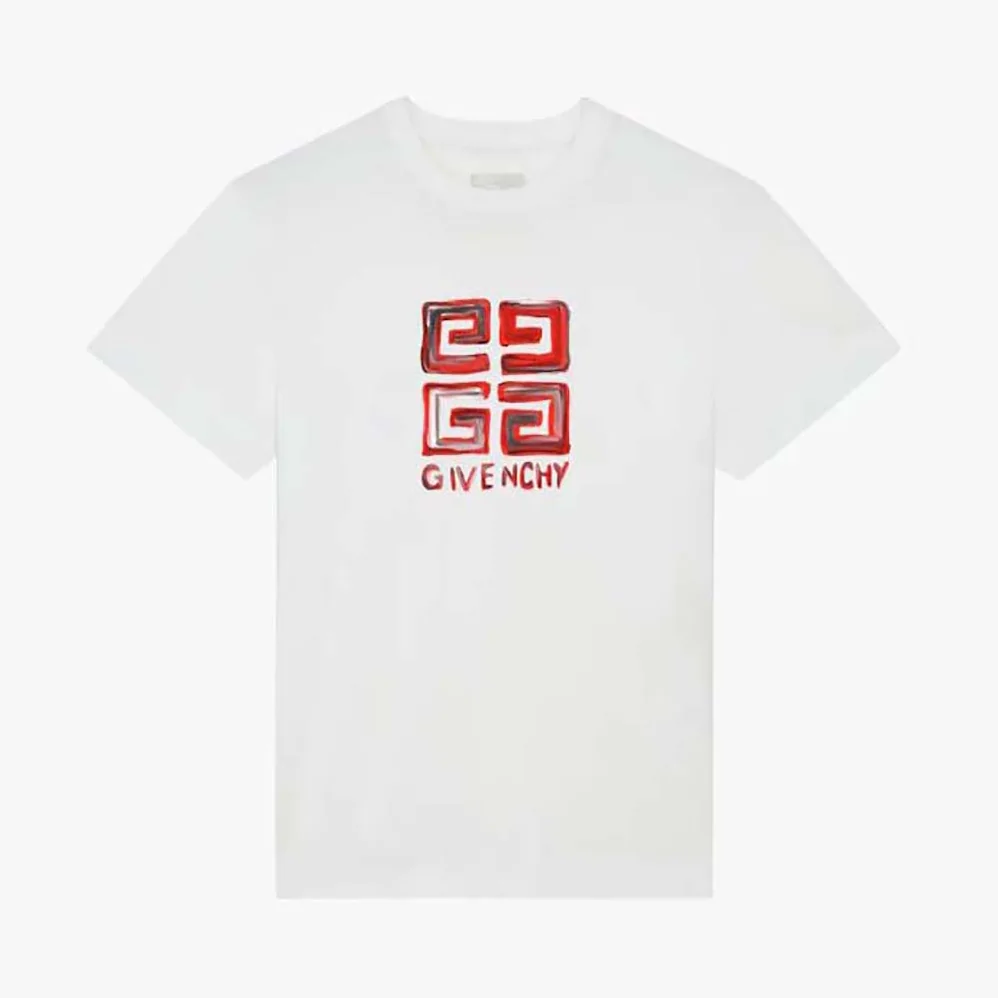 Givenchy 4G Givenchy Slim Fit T-shirt for Men in White