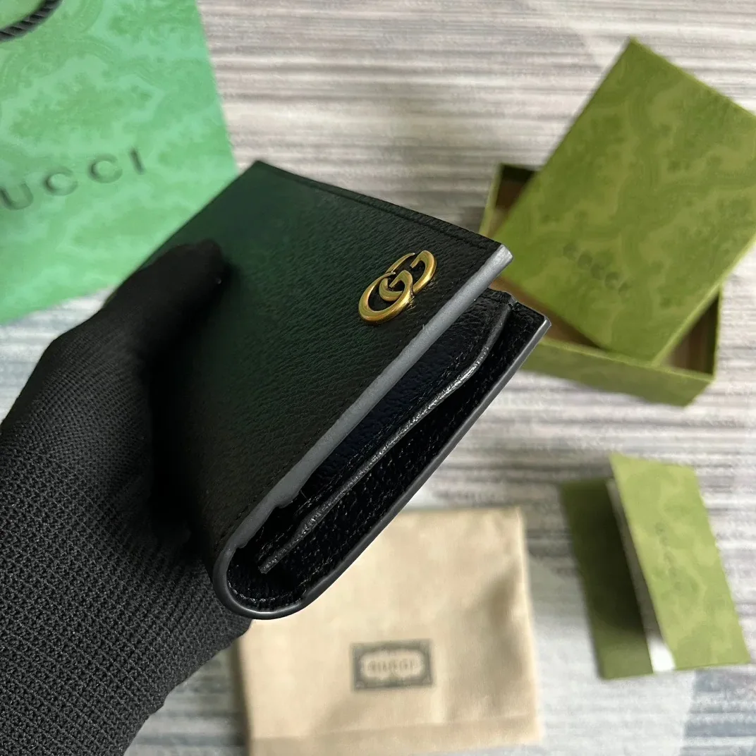 GG Marmont Long Wallet Black / GG Marmont Long Wallet Black /
