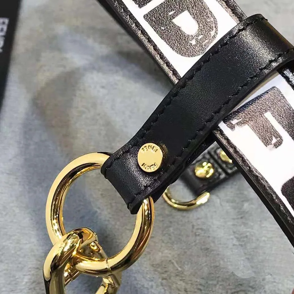 Fendi Multi-accessorized Fendi Belt with Key Ring and Clip for Women