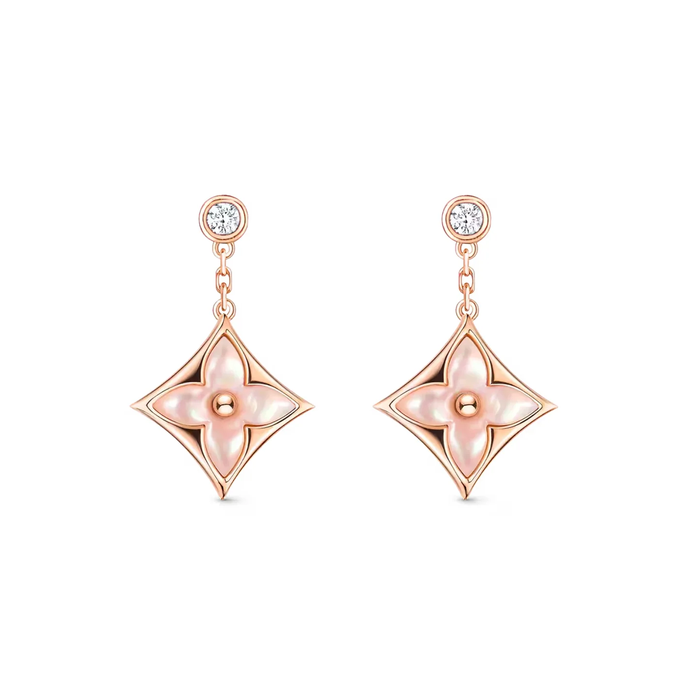 Louis Vuitton Color Blossom BB Star Earrings Pink