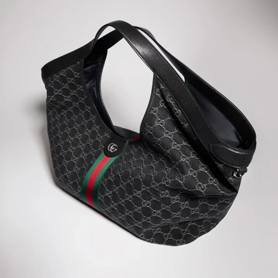 Gucci Giglio Large Tote Bag in Black Palladium Hardware