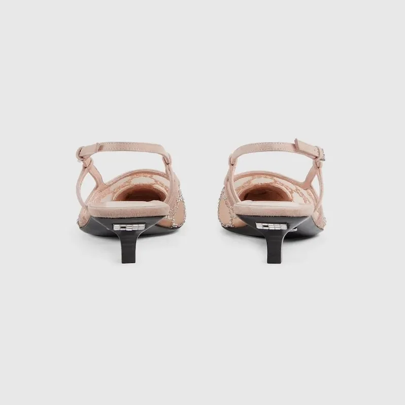 Gucci Slingback Pump Beige Gucci Slingback Pump Beige
