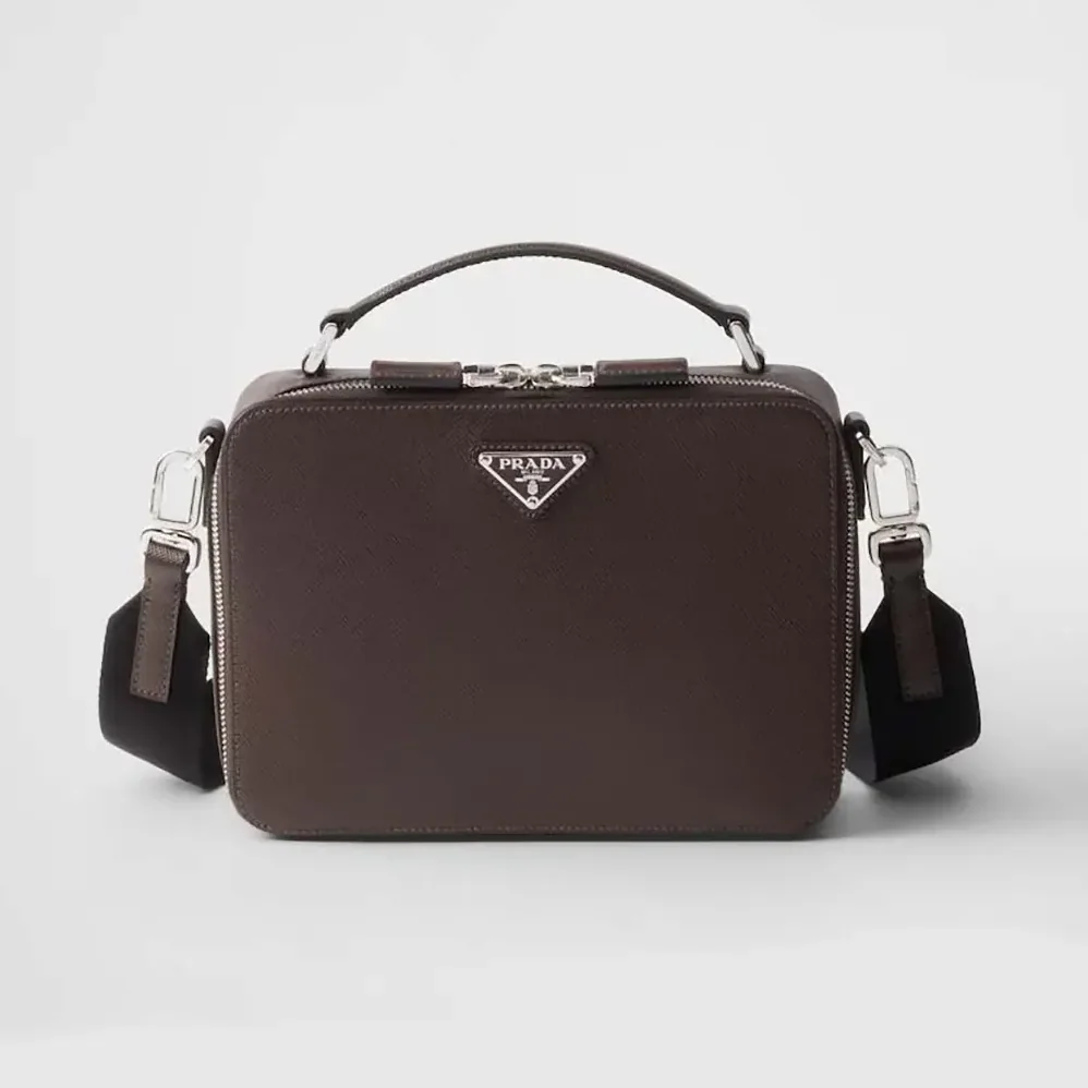 Prada Medium Prada Brique Saffiano Leather Bag for Men Prada Medium Prada Brique Saffiano Leather Bag for Men