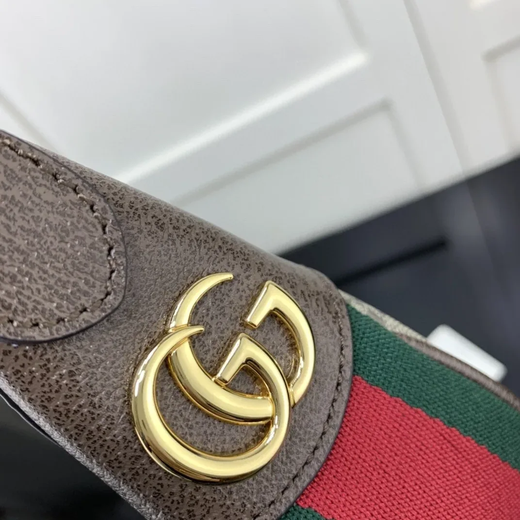 Gucci Ophidia GG Mini Bag Beige And Dusty Grey GG Supreme Canvas / Gucci Ophidia GG Mini Bag Beige And Dusty Grey GG Supreme Canvas /