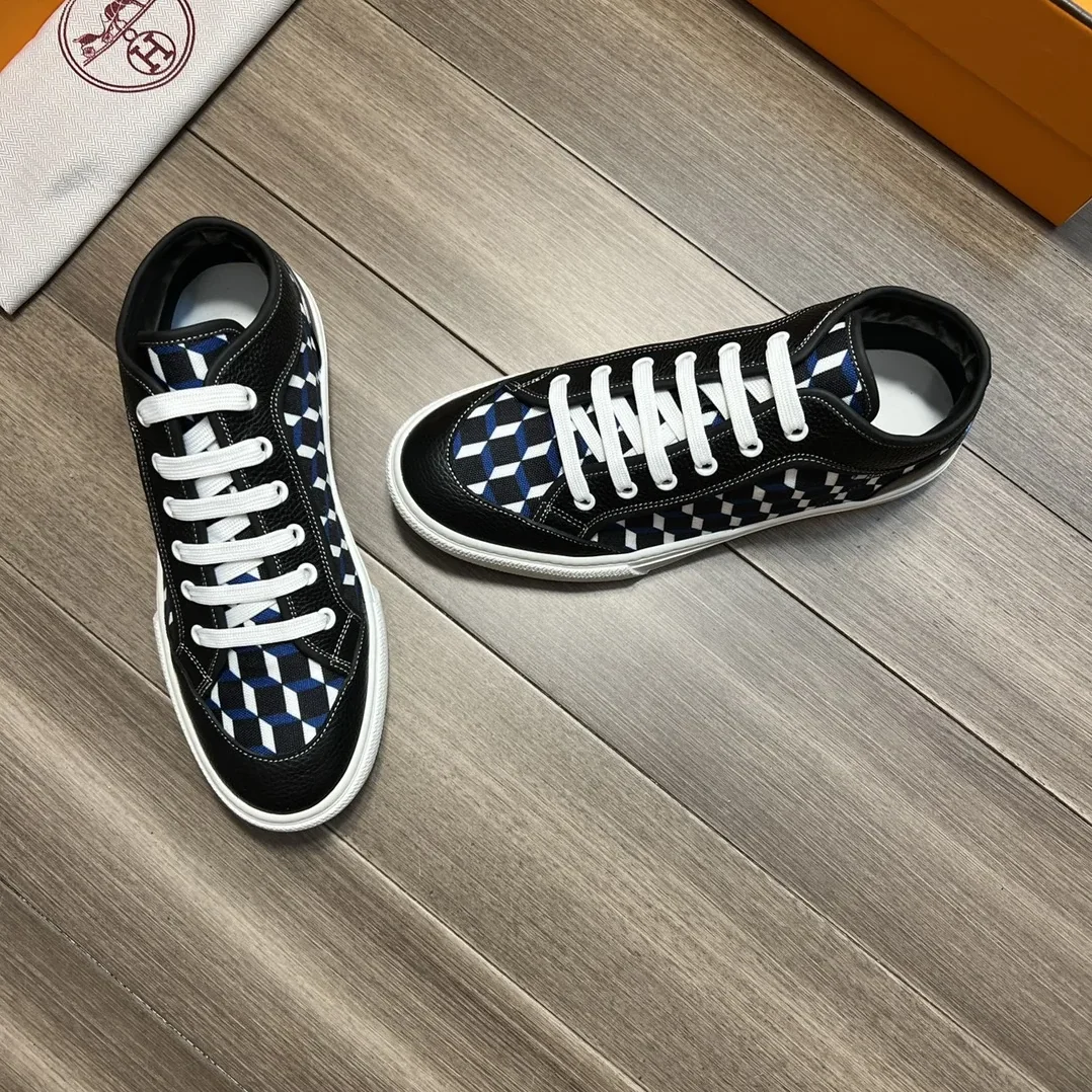 Hermes Enjoy Sneaker Black And Blue