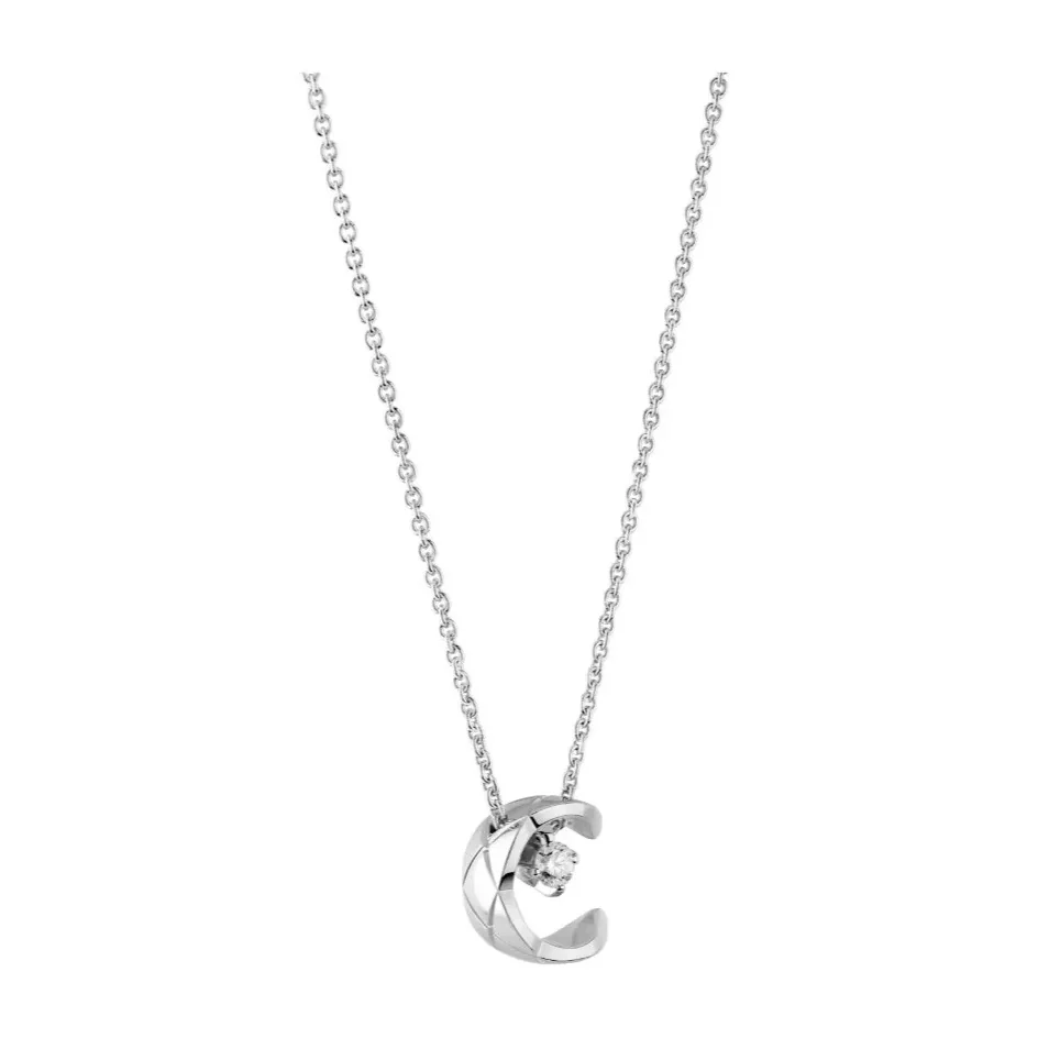 Chanel Coco Necklace White Gold Chanel Coco Necklace White Gold