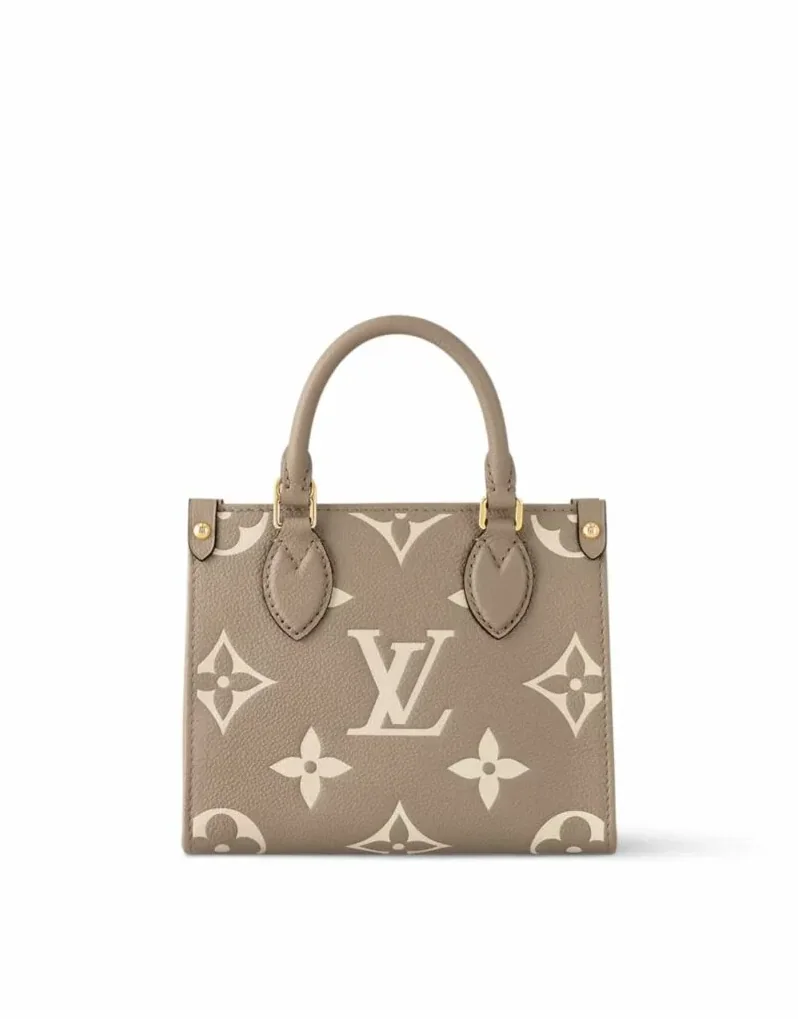 Louis Vuitton OnTheGo BB Monogram Empreinte Gray in Cream / Louis Vuitton OnTheGo BB Monogram Empreinte Gray in Cream /