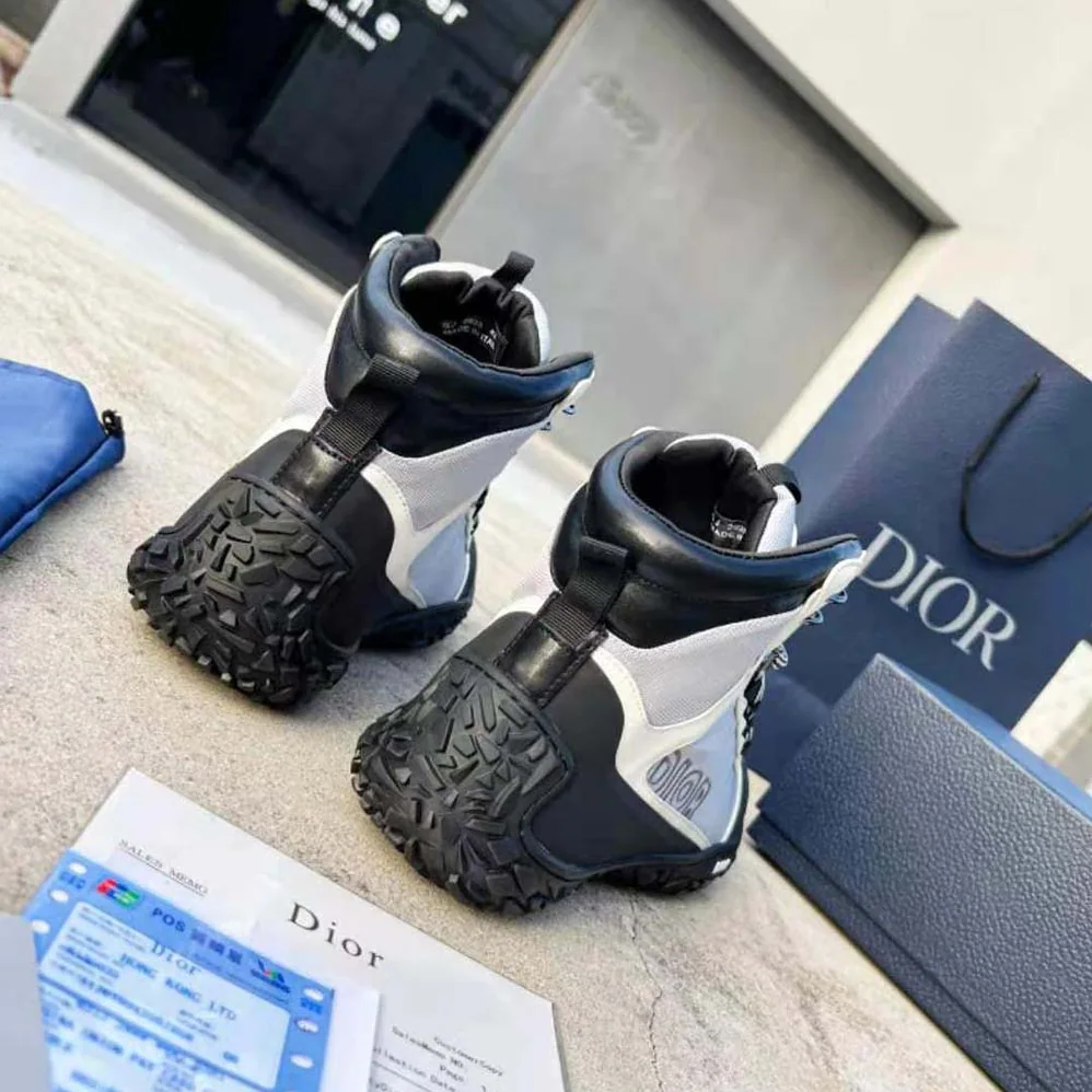 Dior Diorizon Hiking Boot Gray Technical Mesh and Black Rubber for Men Dior Diorizon Hiking Boot Gray Technical Mesh and Black Rubber for Men