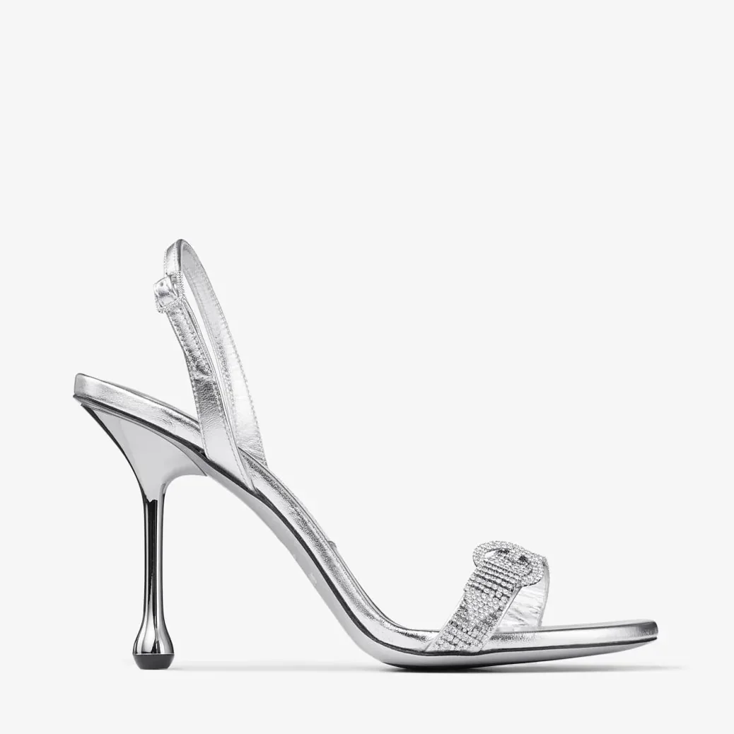 Jimmy Choo Tabatha 95 Silver/Crystal TABATHA95ECM