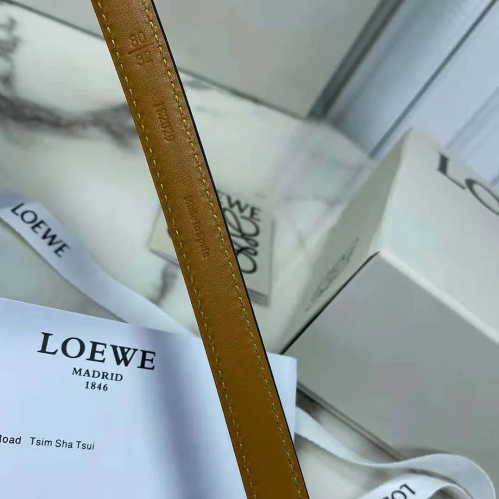 Loewe Belt in Smooth Calfskin for Women in Brown