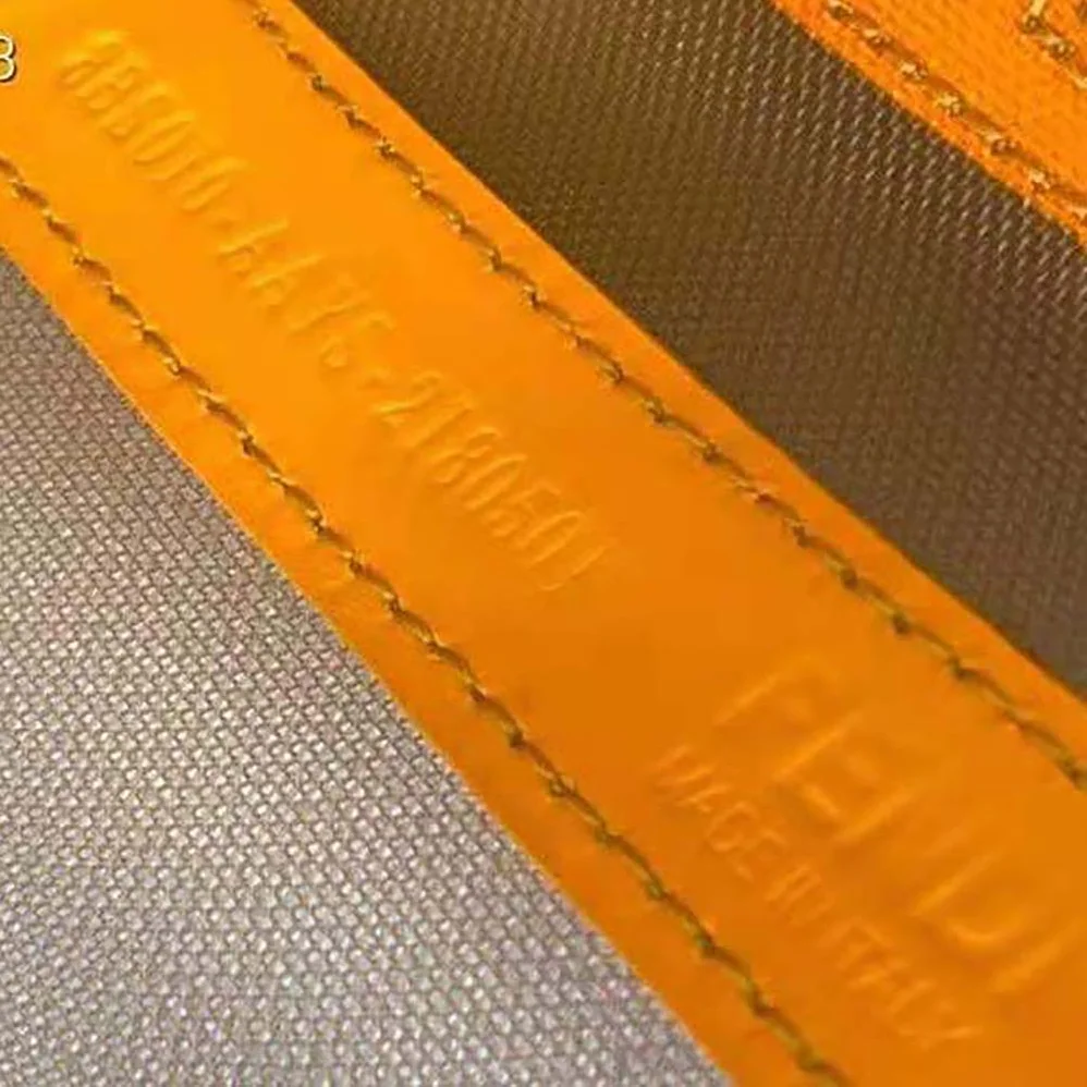 Fendi Mon Tresor Leather and Mesh Mini-bag for Women in Orange Fendi Mon Tresor Leather and Mesh Mini-bag for Women in Orange