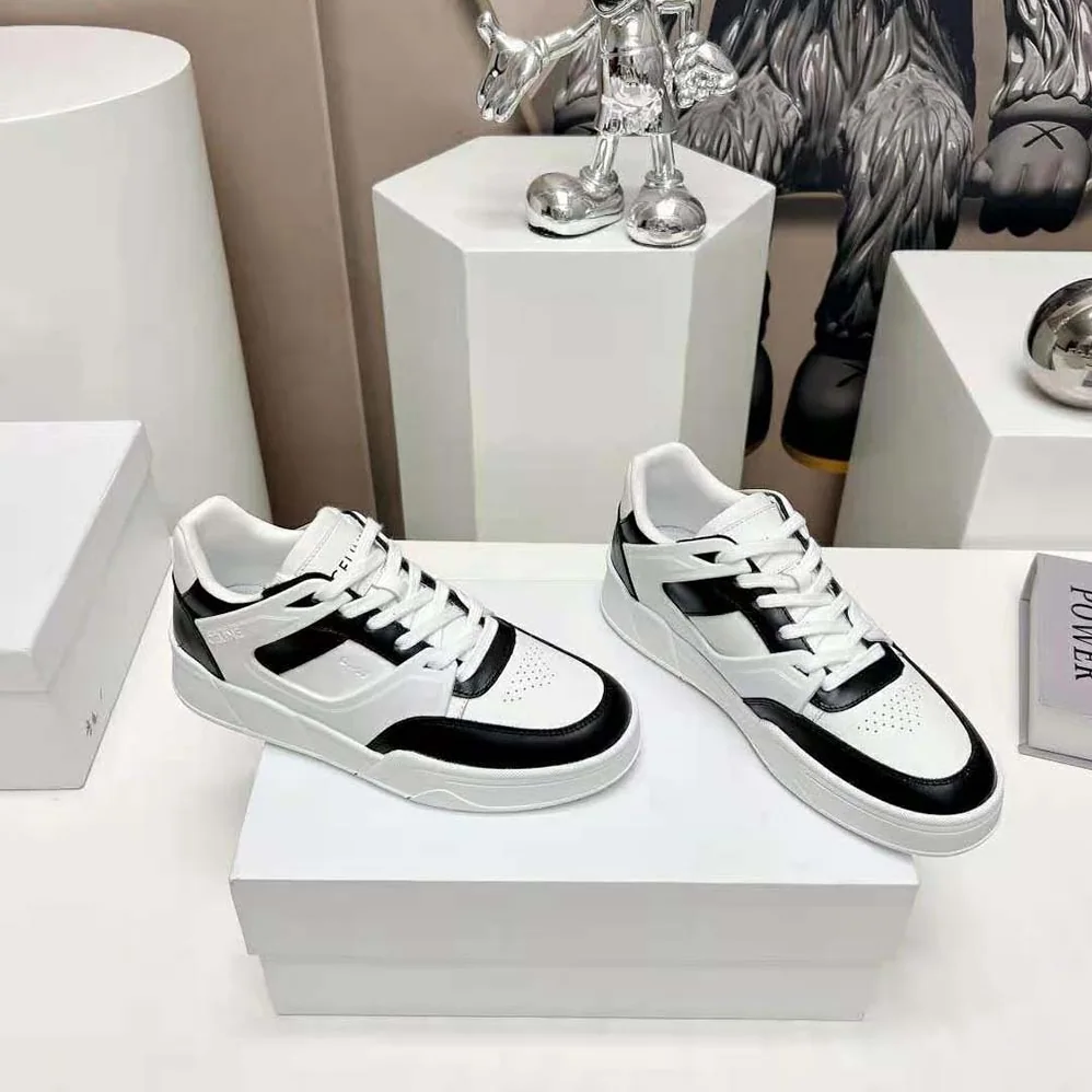 Celine CT-07 Celine Trainer Low Lace-up Sneaker in Calfskin for Men in Black