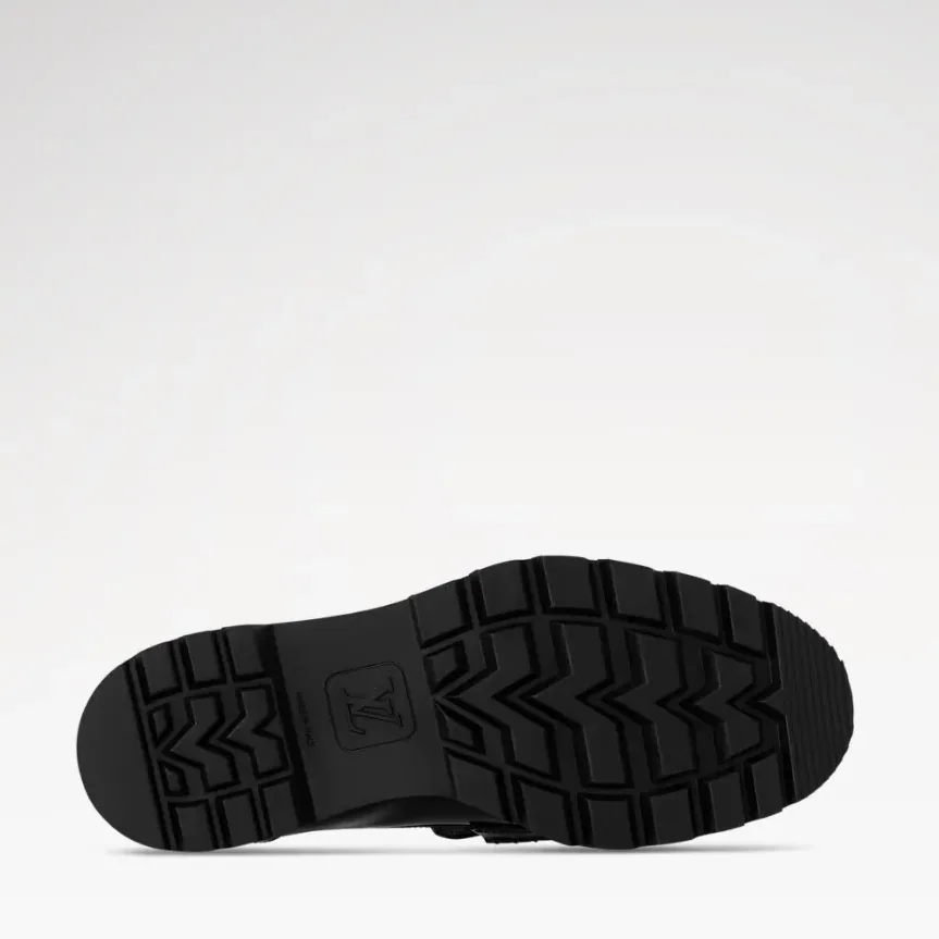 Louis Vuitton District Flat Loafer Black 1AGXHZ Louis Vuitton District Flat Loafer Black 1AGXHZ