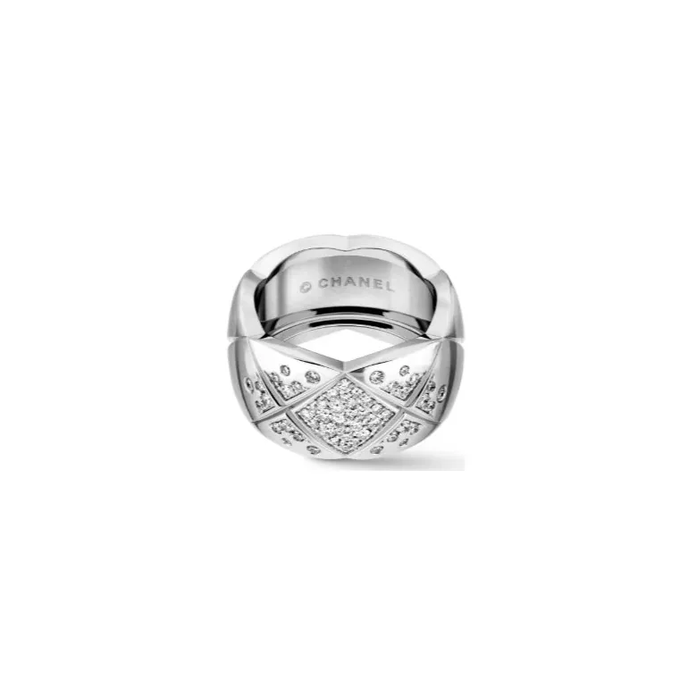 Chanel Coco Crush Ring White Gold Large Version Chanel Coco Crush Ring White Gold Large Version